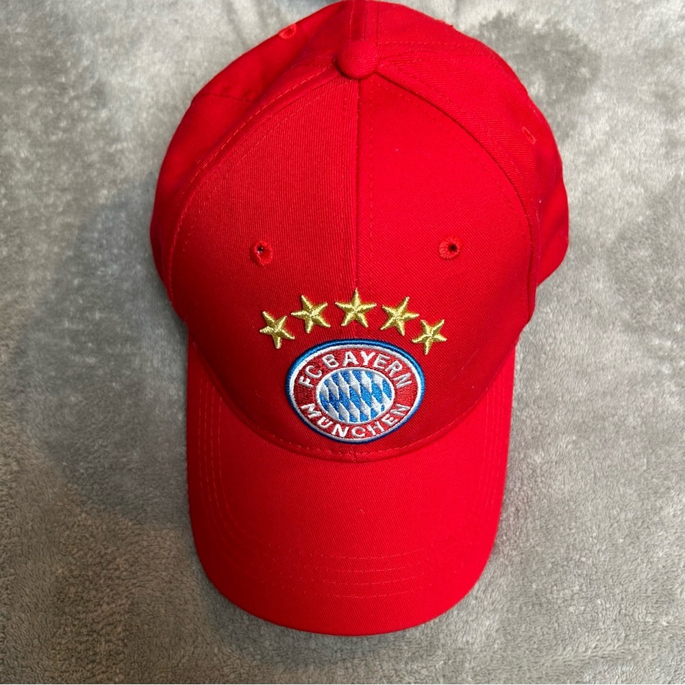 FC BAYERN MUNCHEN Munich Soccer Red Hat Men's Football Cap Germany Adjustable‎
